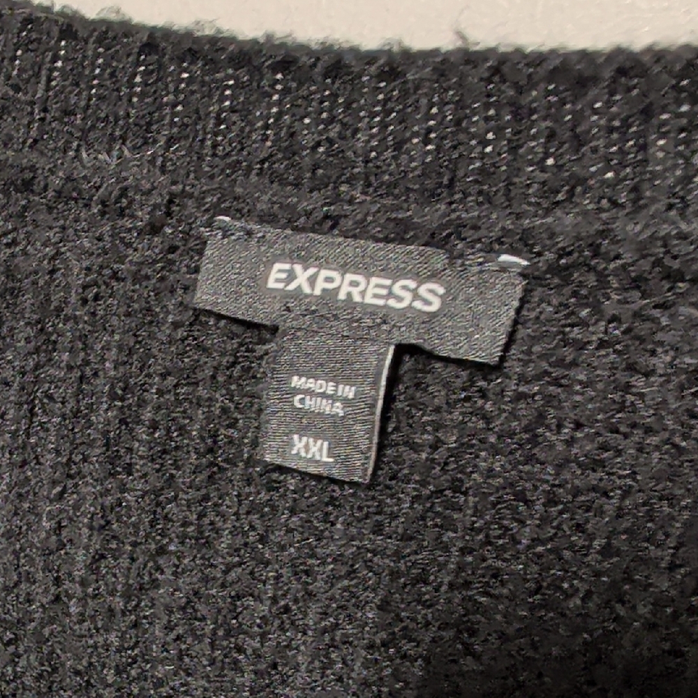 Express Classic Black Knit Pullover - image 2